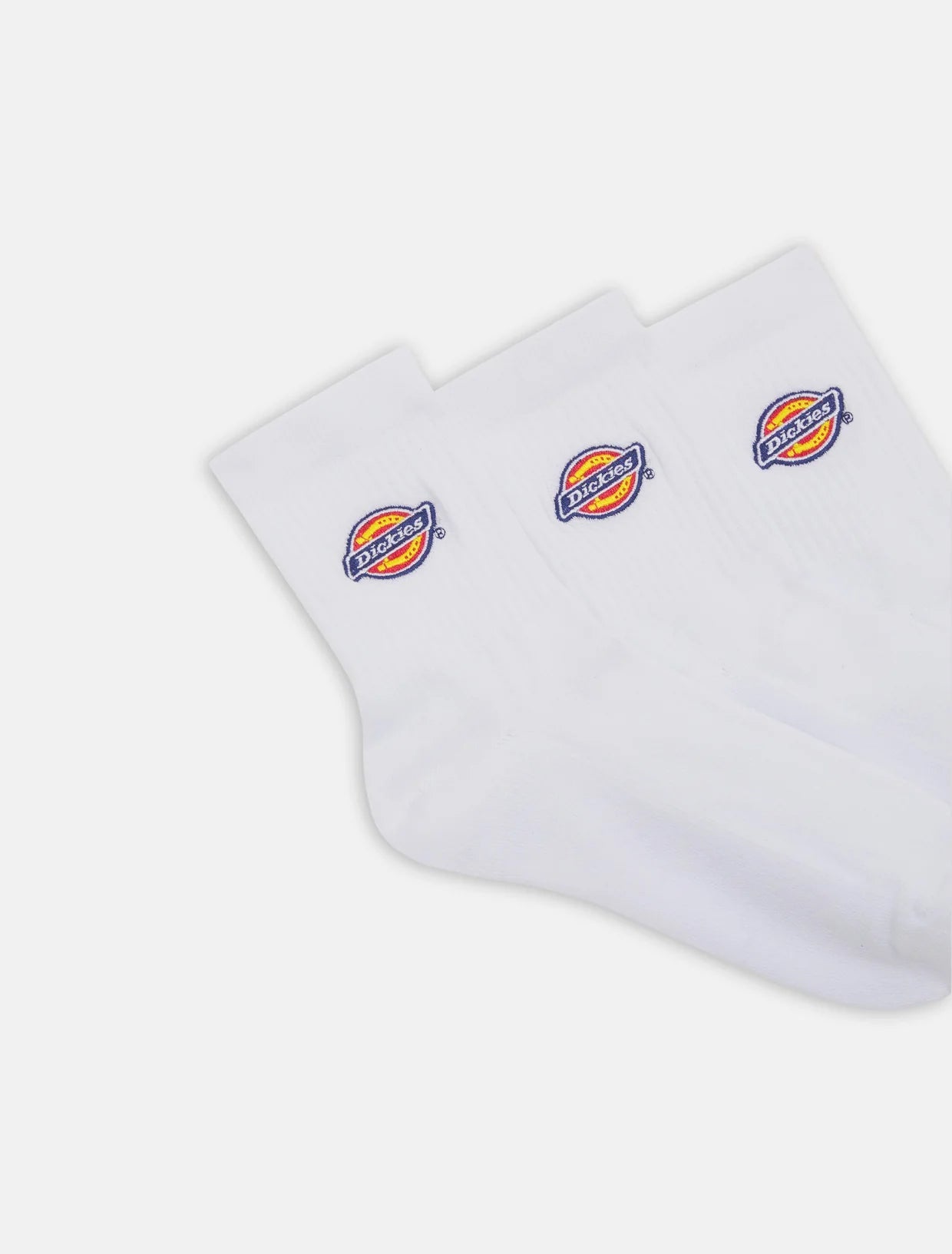 Meias Dickies 3P Até o Tornozelo Valley Grove Brancas Dickies 