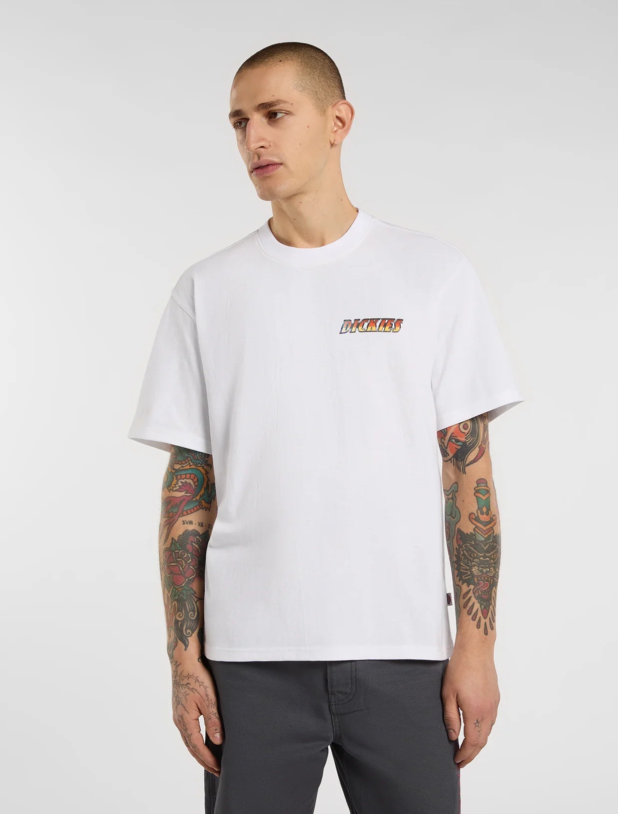 T-shirt Dickies Nashport Pit Crew Branco Dickies 