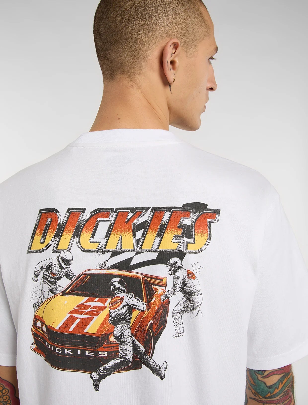 T-shirt Dickies Nashport Pit Crew Branco Dickies 