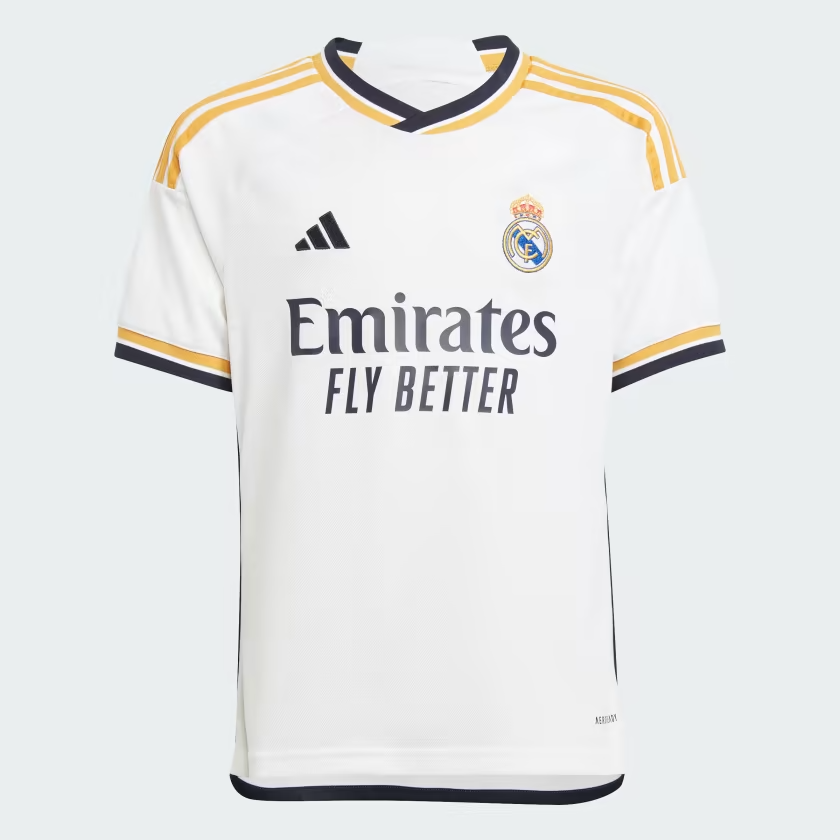 Adidas Kit 1ºEquipamento Real Madrid 23/24 Branco Adidas