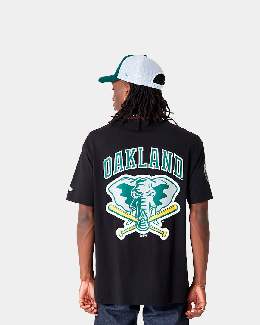 T-Shirt New Era Oakland Logo Large Preta 60416322 