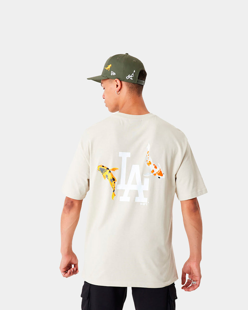 T-Shirt New Era LA Dodgers Fish Graphic Bege 60416474 