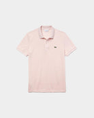 Lacoste Short Sleeved Ribbed Collar Shirt Rosa PH401200ADY