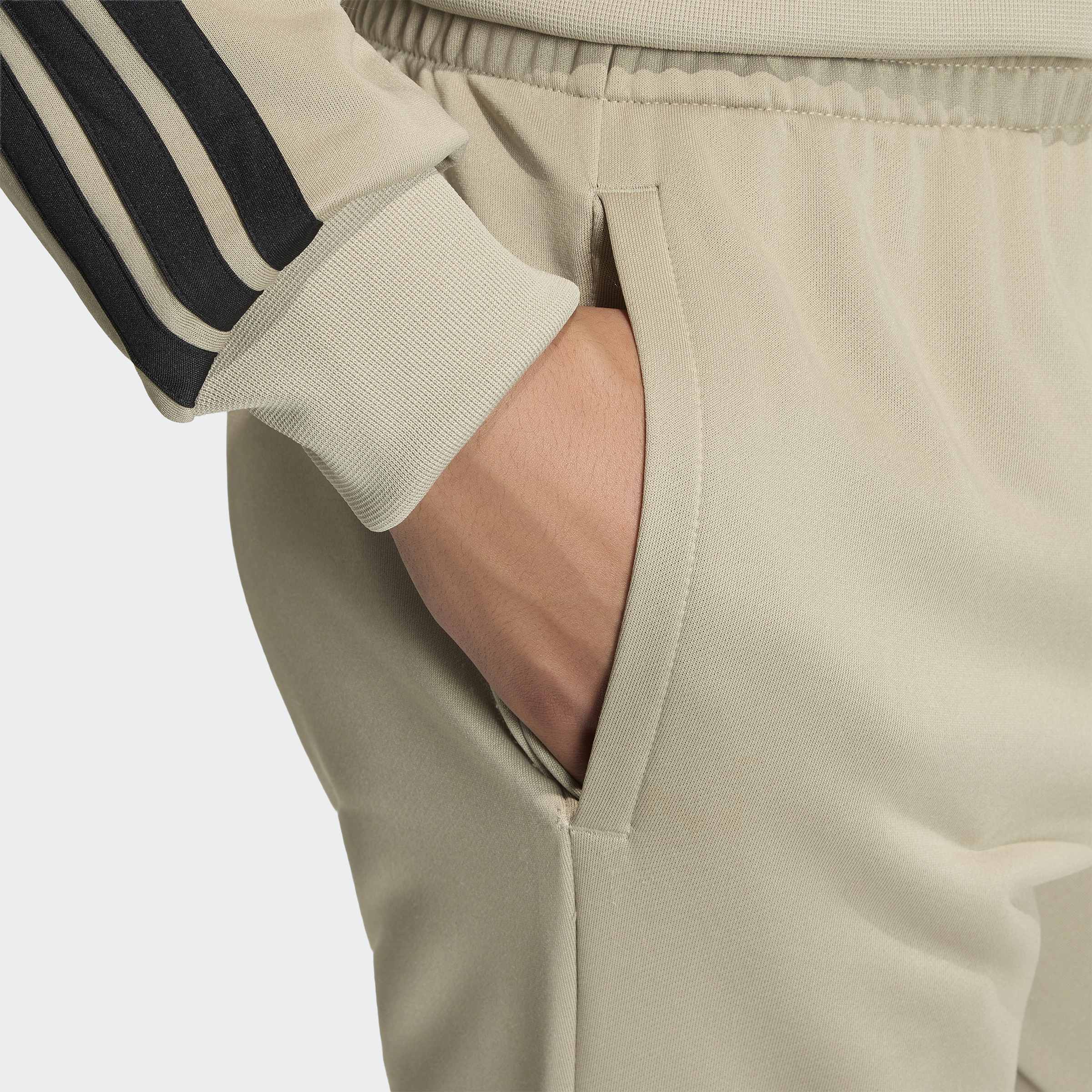 Fato de Treino Homem Adidas French Terry 3S Verde Adidas 