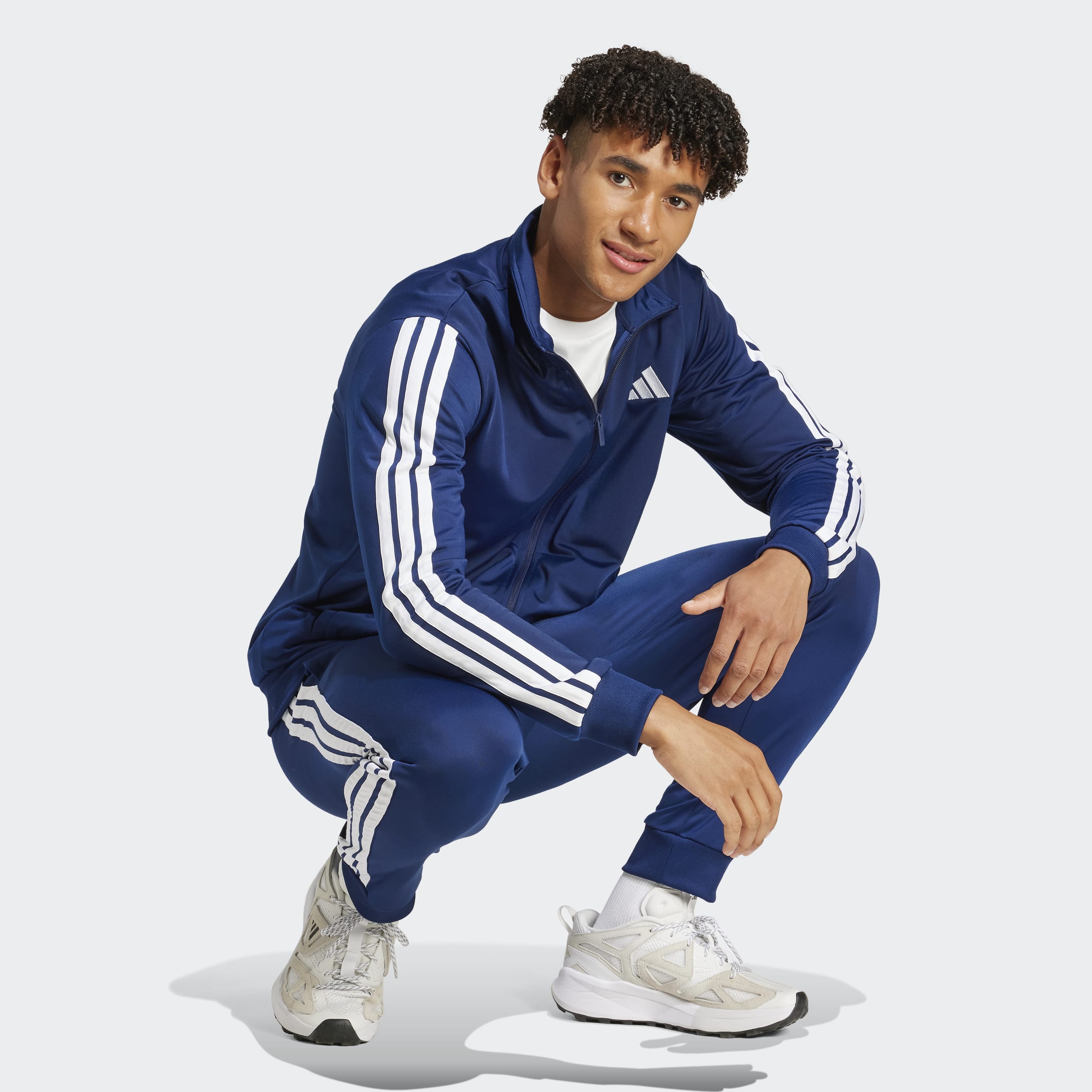Fato de Treino de Homem Adidas 3S Dayready Marinho Adidas 