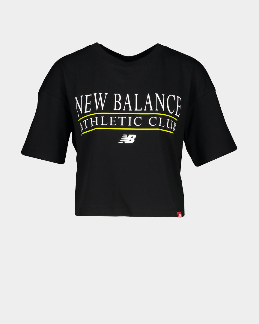 New Balance Essentials Athletic Club Ho T-Shirt Preta wt13509