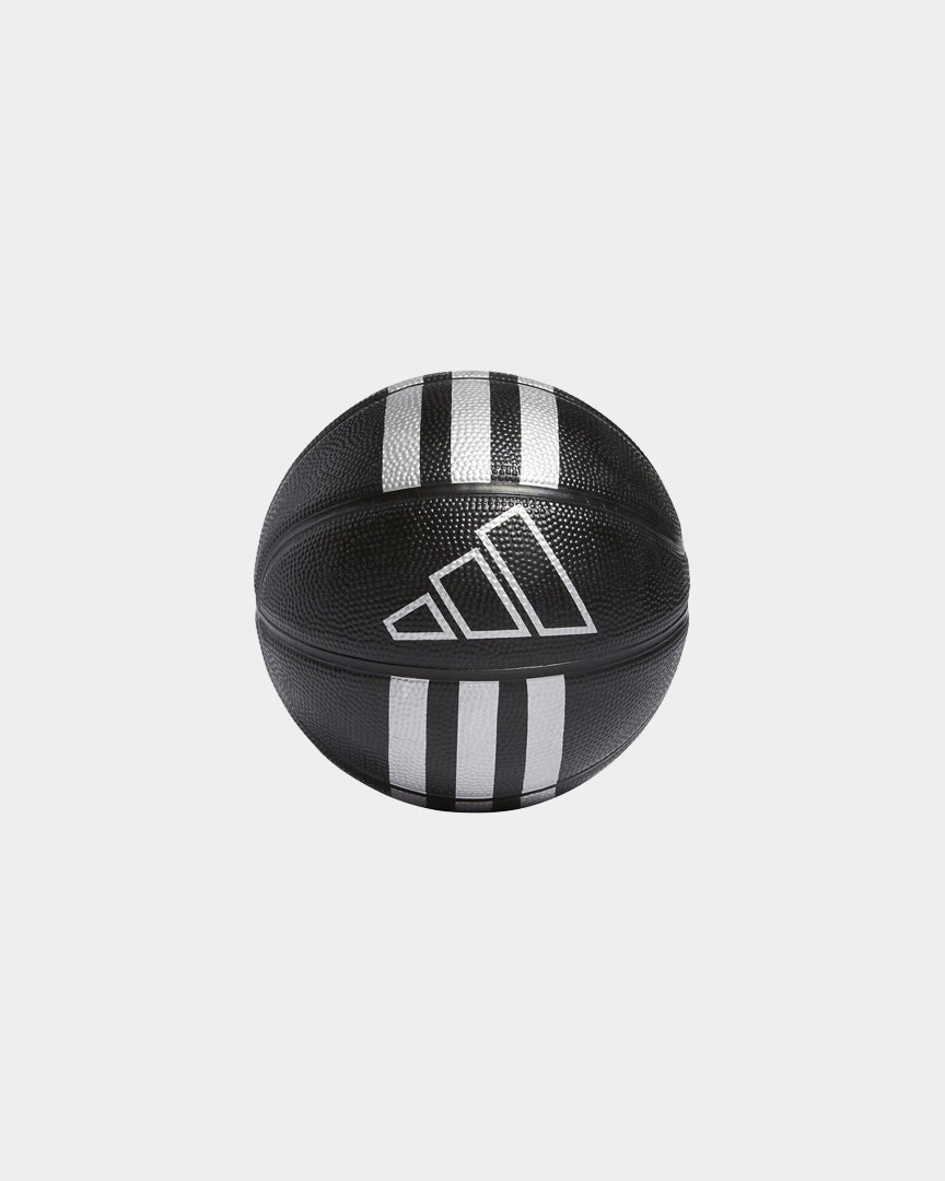 Adidas Mini Bola de Basquetebol 3S Preta HM4972