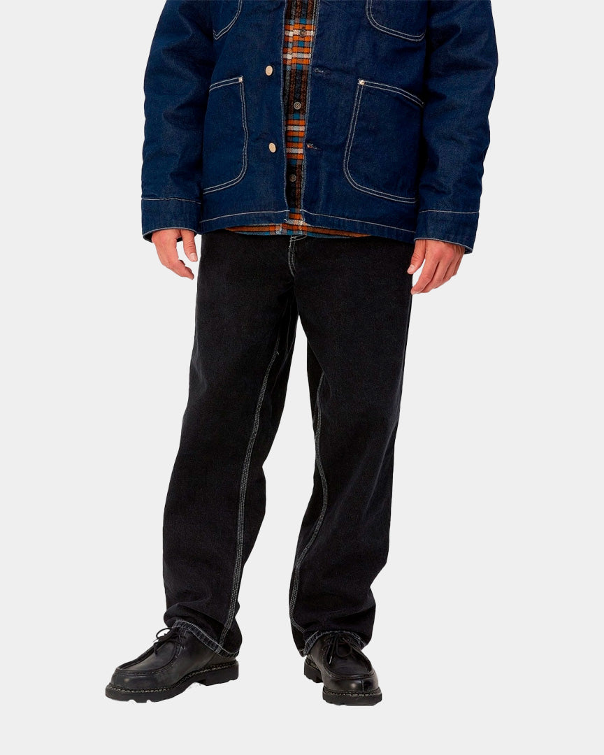 Carhartt WIP Simple Calças de Ganga Preta I0229478906 