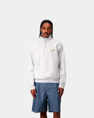 Carhartt WIP Camisola American Script Meio-Fecho Cinza I027014136