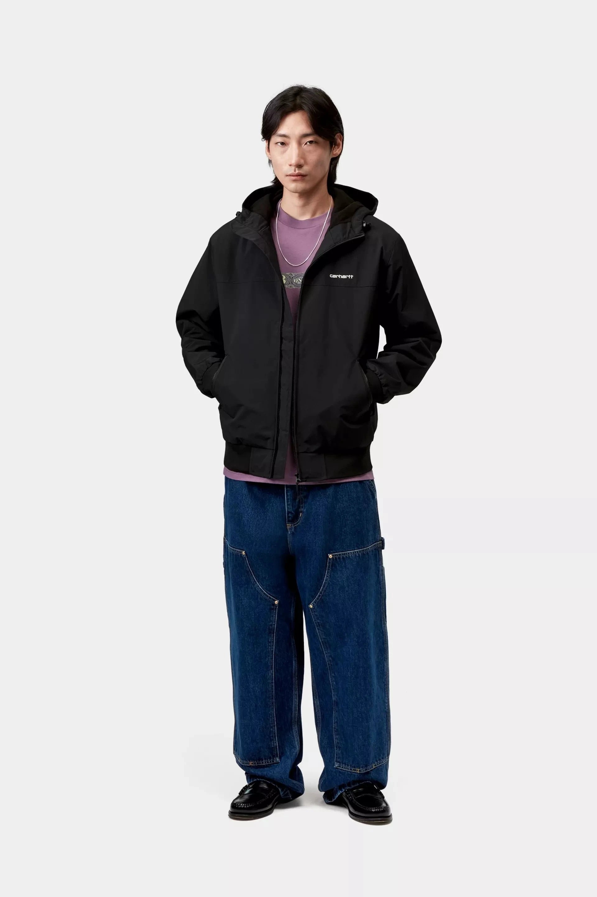 Carhartt WIP Blusão Hooded Sail Preto Carhartt 