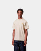 Carhartt WIP T-Shirt American Script Bege  I029956.05XX