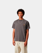 Carhartt WIP T-Shirt American Script Cinzento Escuro I029956.33CXX
