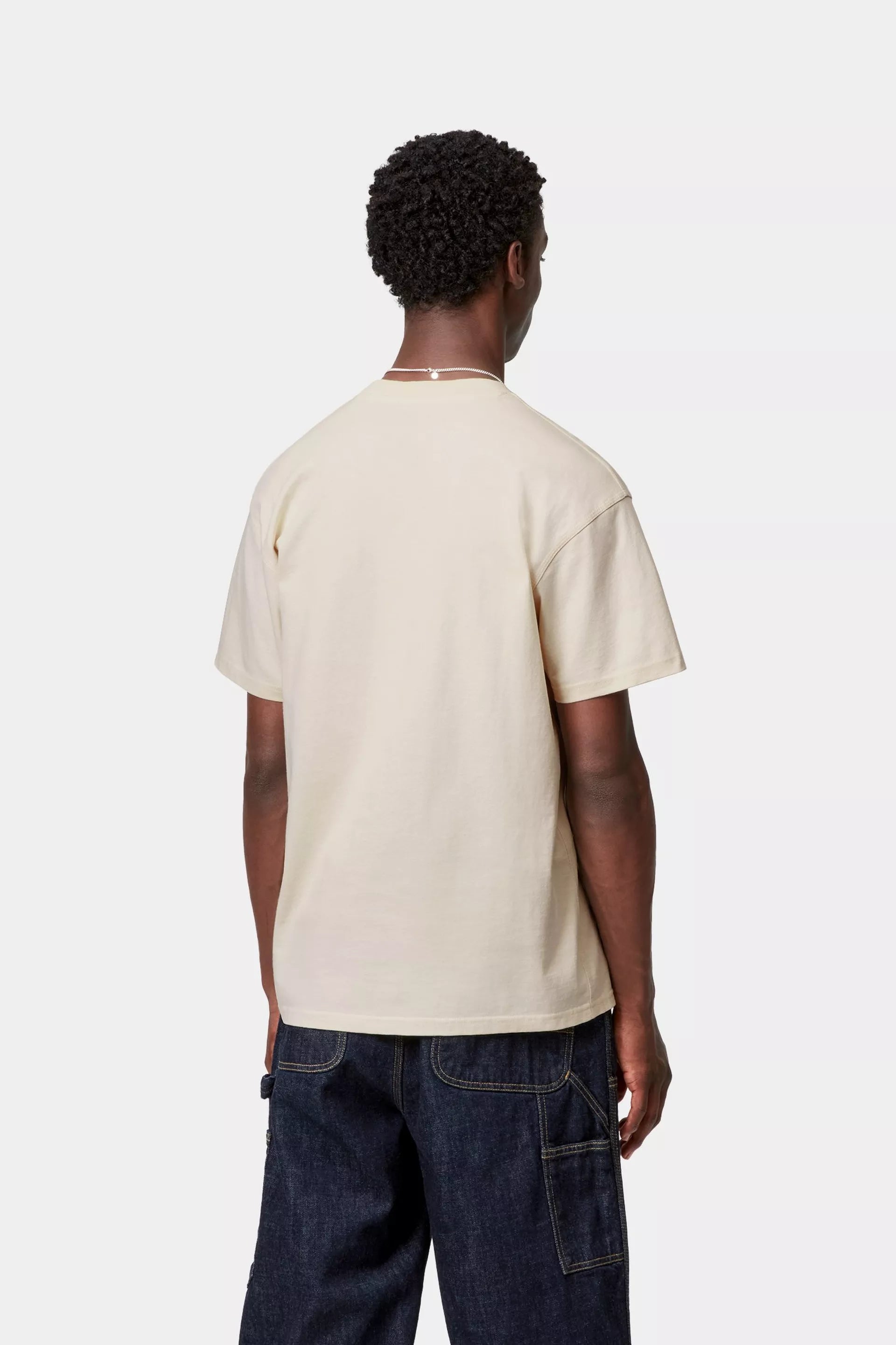 Carhartt WIP T-Shirt American Script Bege Carhartt 