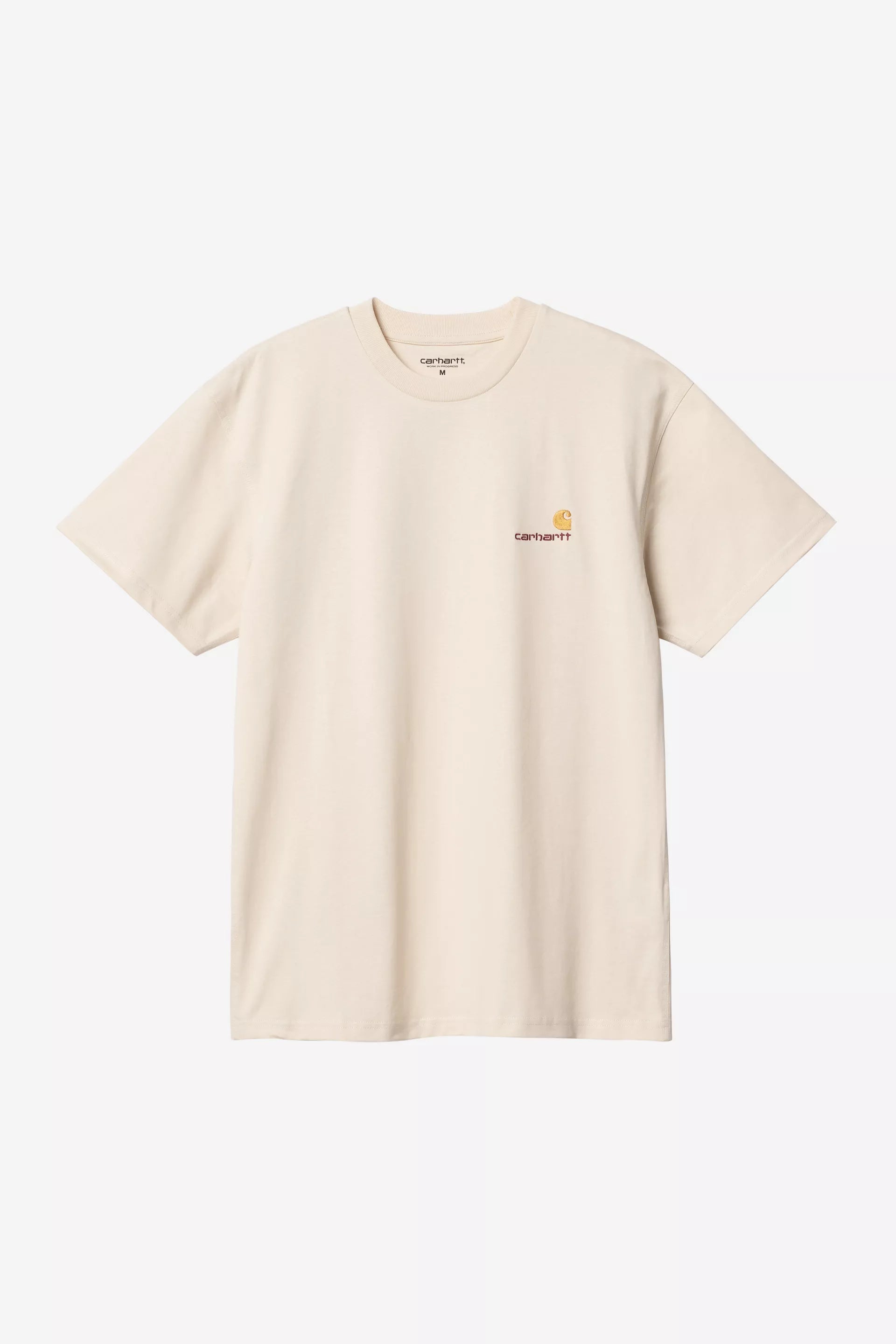 Carhartt WIP T-Shirt American Script Bege Carhartt 