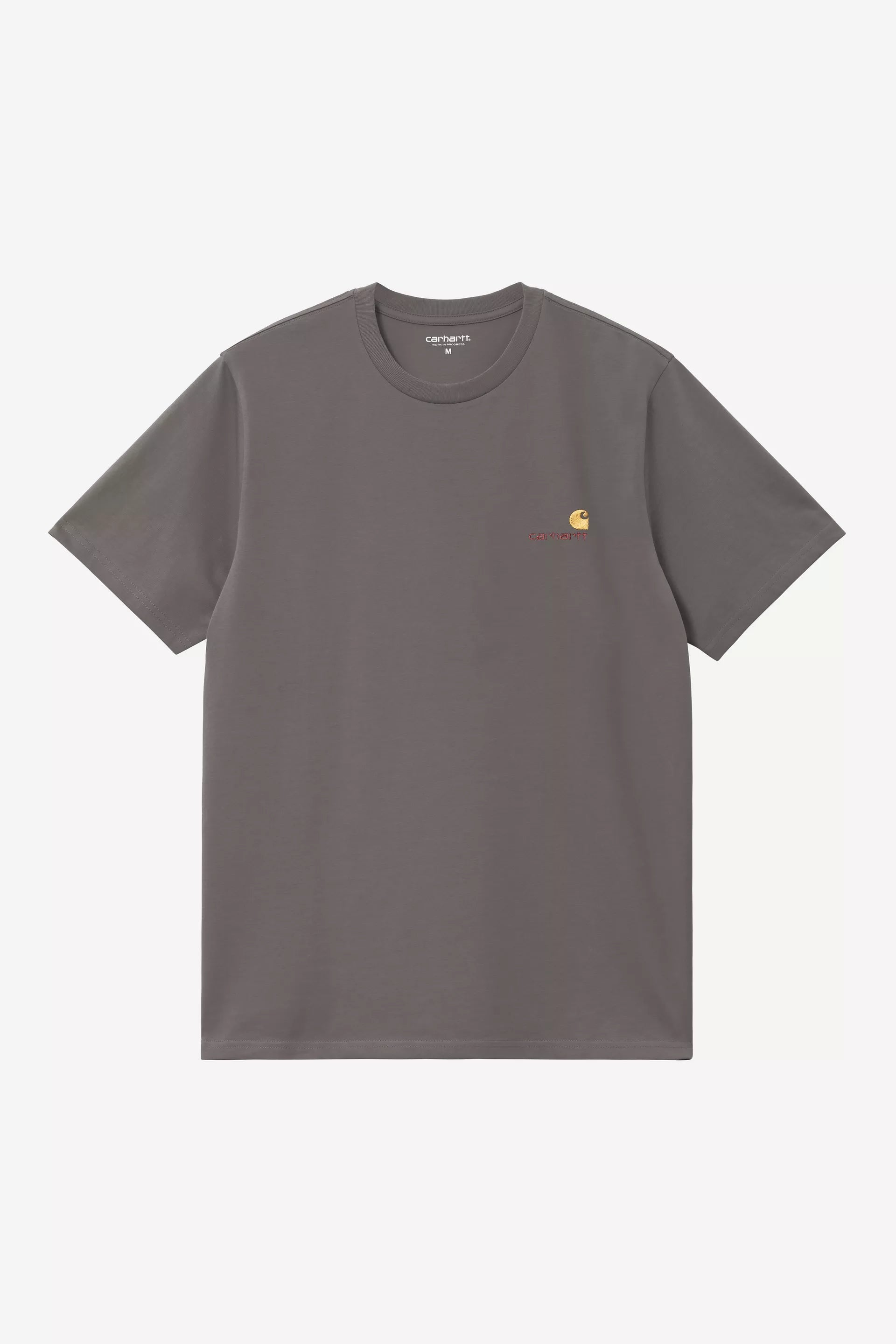 Carhartt WIP T-Shirt American Script Cinzento Escuro Carhartt 