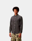 Carhartt WIP Camisa Madison Cord Cinza I0299582F9XX