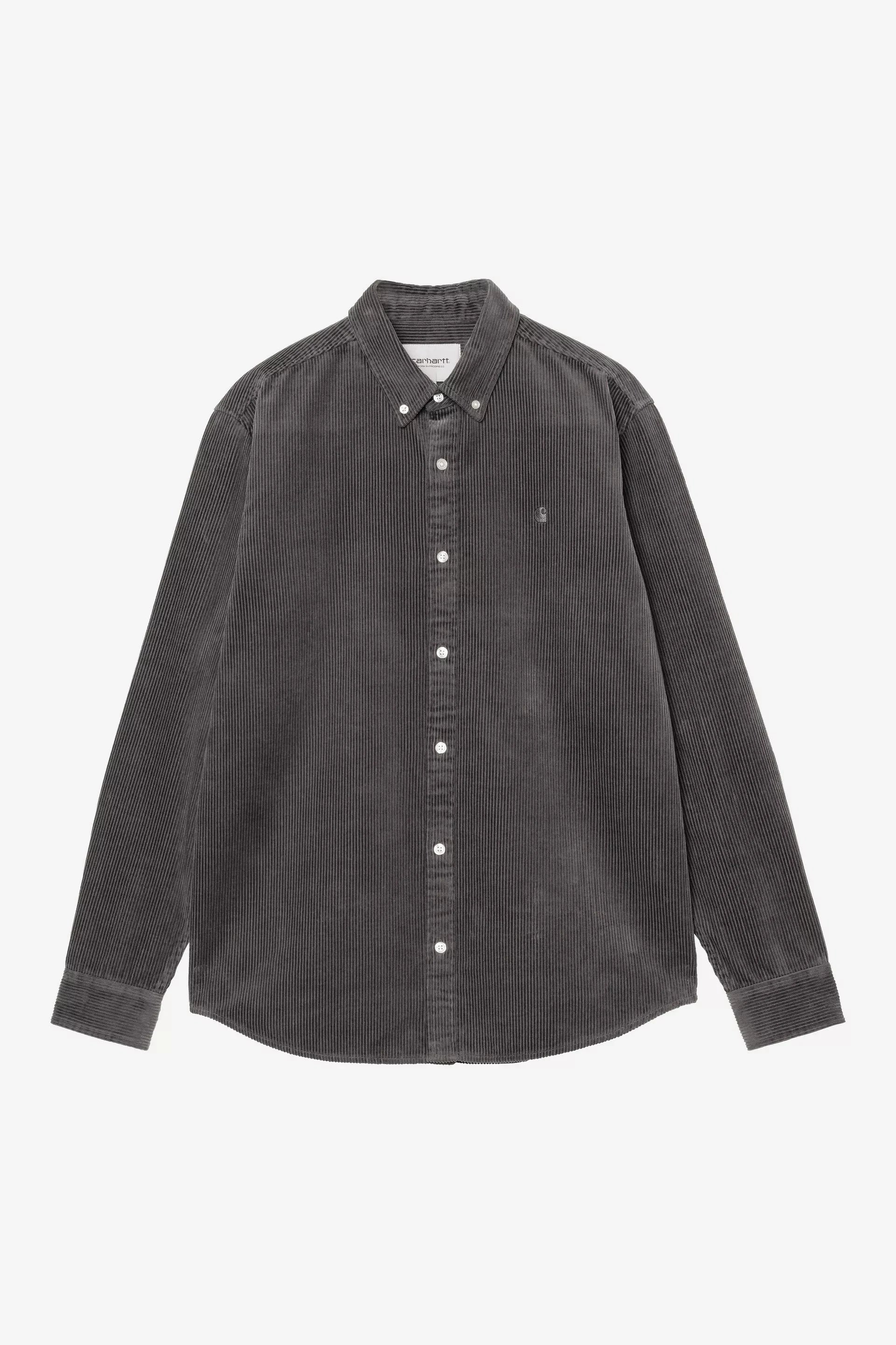 Carhartt WIP Camisa Madison Cord Cinza Carhartt 