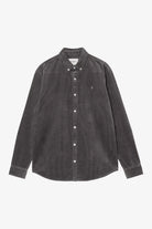Carhartt WIP Camisa Madison Cord Cinza Carhartt 