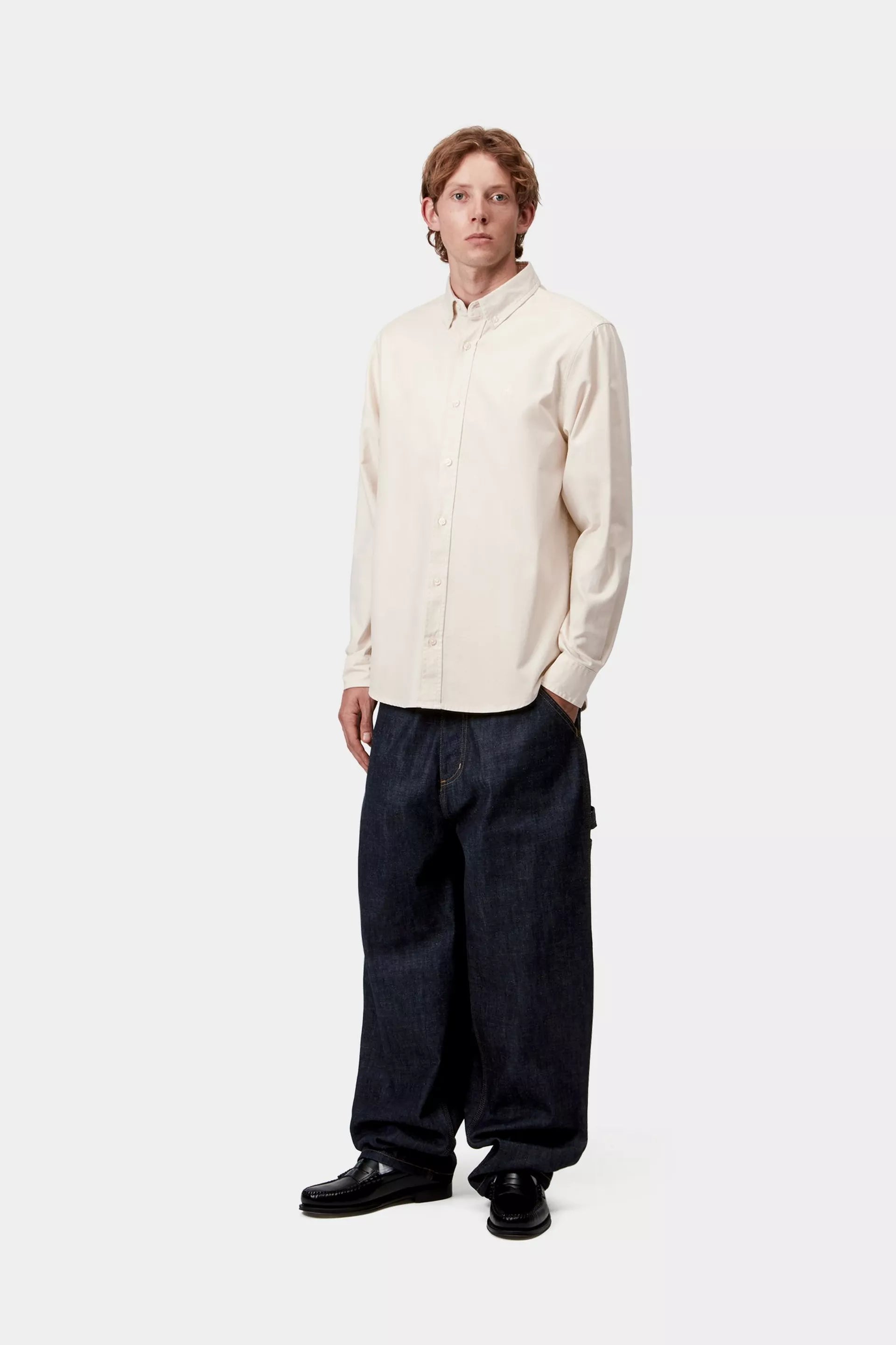 Carhartt Wip Camisa L/S Bolton Bege Carhartt 