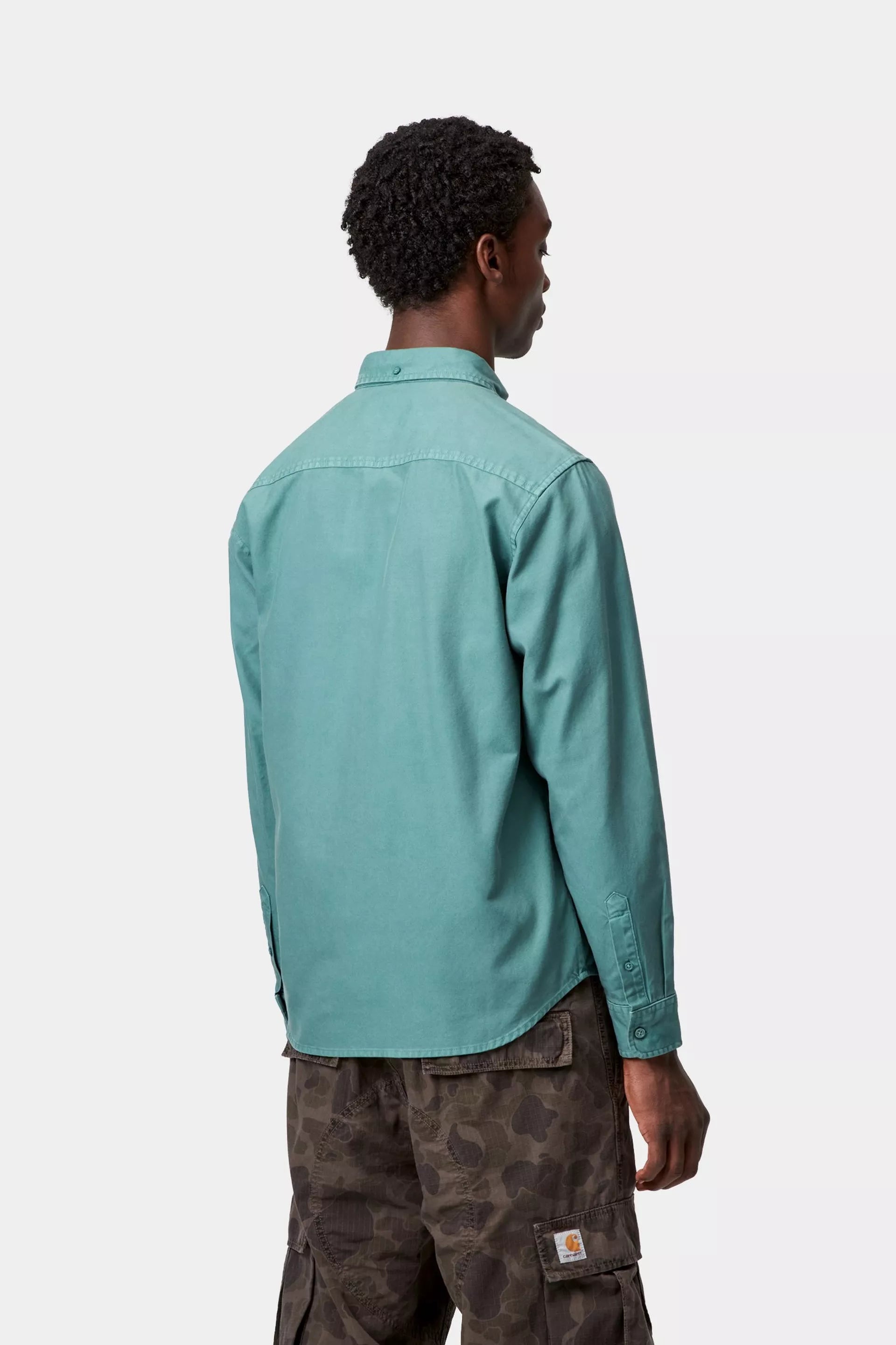 Carhartt Wip Camisa L/S Bolton Verde Carhartt 