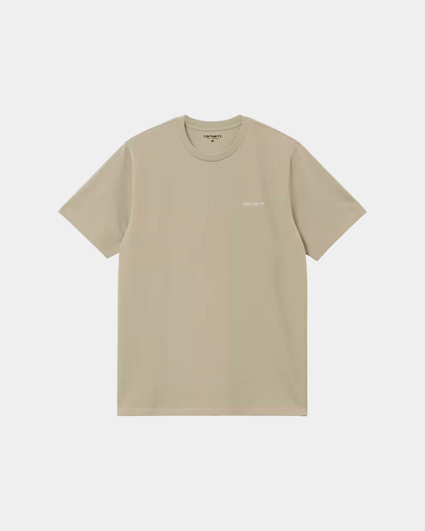 T-Shirt Carhartt WIP Script Embroidery Verde Claro I0304353LWXX