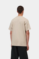T-Shirt Carhartt WIP Script Embroidery Homem Bege Carhartt 