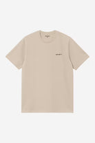 T-Shirt Carhartt WIP Script Embroidery Homem Bege Carhartt 