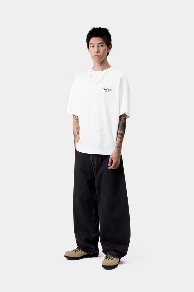 Carhartt WIP T-Shirt Signature Branca Carhartt 