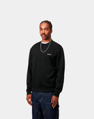 Camisola Carhartt WIP Script Embroidery Preta I0344960D2XX