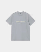 T-Shirt Carhartt WIP S/S Script Cinza Azulado I0357003N6XX