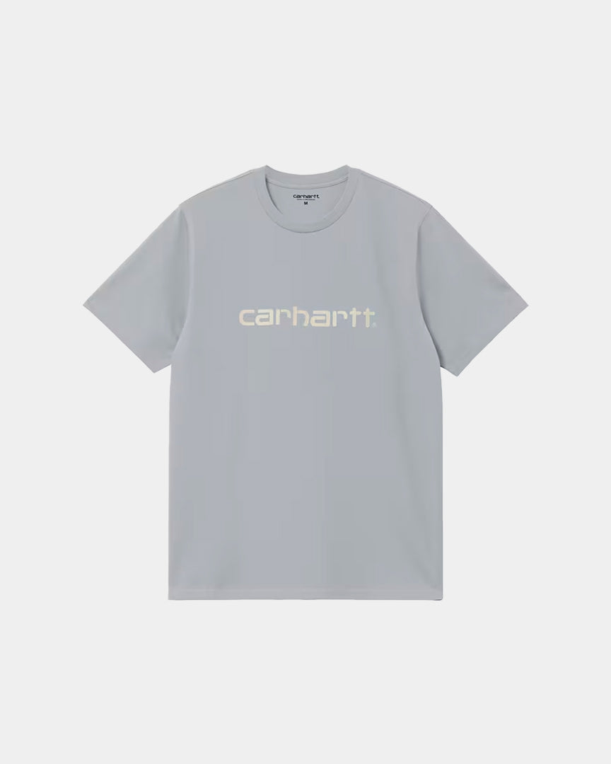 T-Shirt Carhartt WIP S/S Script Cinza Azulado I0357003N6XX