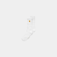 Par de Meias Carhartt WIP Chase Unisexo Brancas