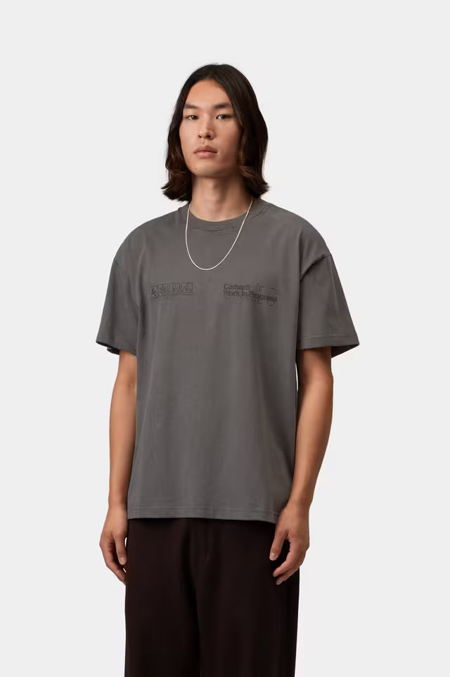 T-shirt Homem Carhartt WIP Boxed Cinza Carhartt 
