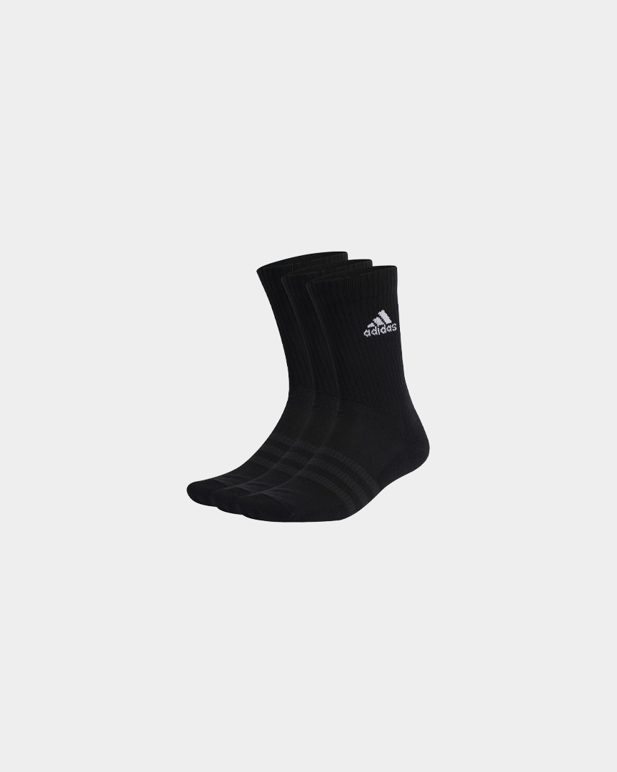 Adidas Meias Crew 3P Pretas IC1310