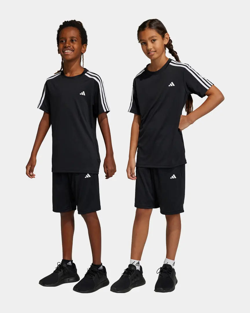 Adidas Conjunto Aeroready Jr Preto/Branco IC5670