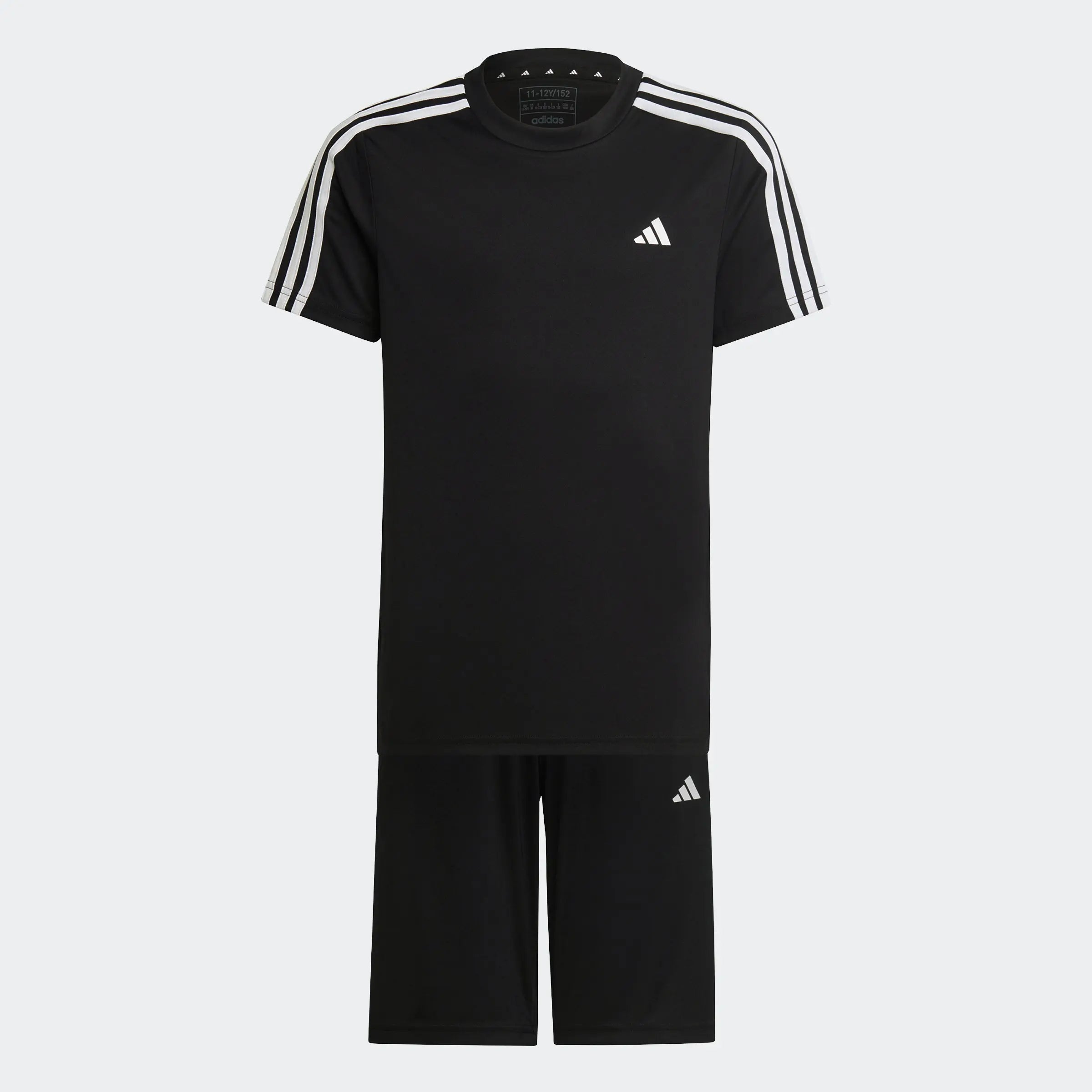 Adidas Conjunto Aeroready Jr Preto/Branco Adidas 