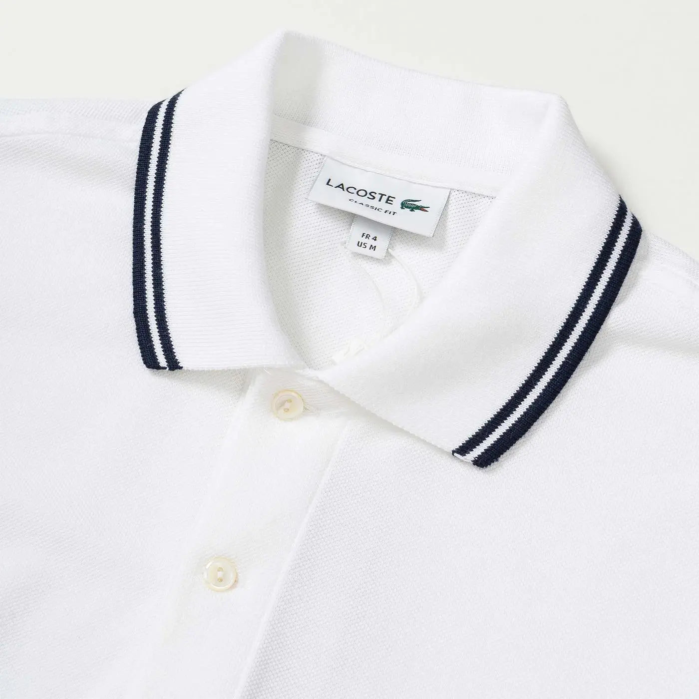 Lacoste Chemise Col Bord Branco Lacoste 