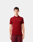 Lacoste Polo Ribbed Collar Shirt Bordeaux Lacoste 