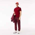 Lacoste Polo Ribbed Collar Shirt Bordeaux Lacoste 