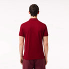 Lacoste Polo Ribbed Collar Shirt Bordeaux Lacoste 