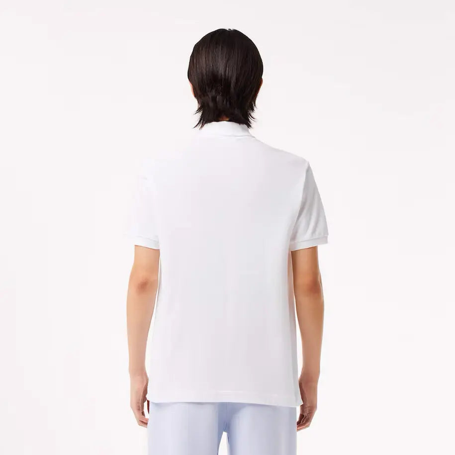 Lacoste Polo Ribbed Collar Shirt Branco Lacoste 