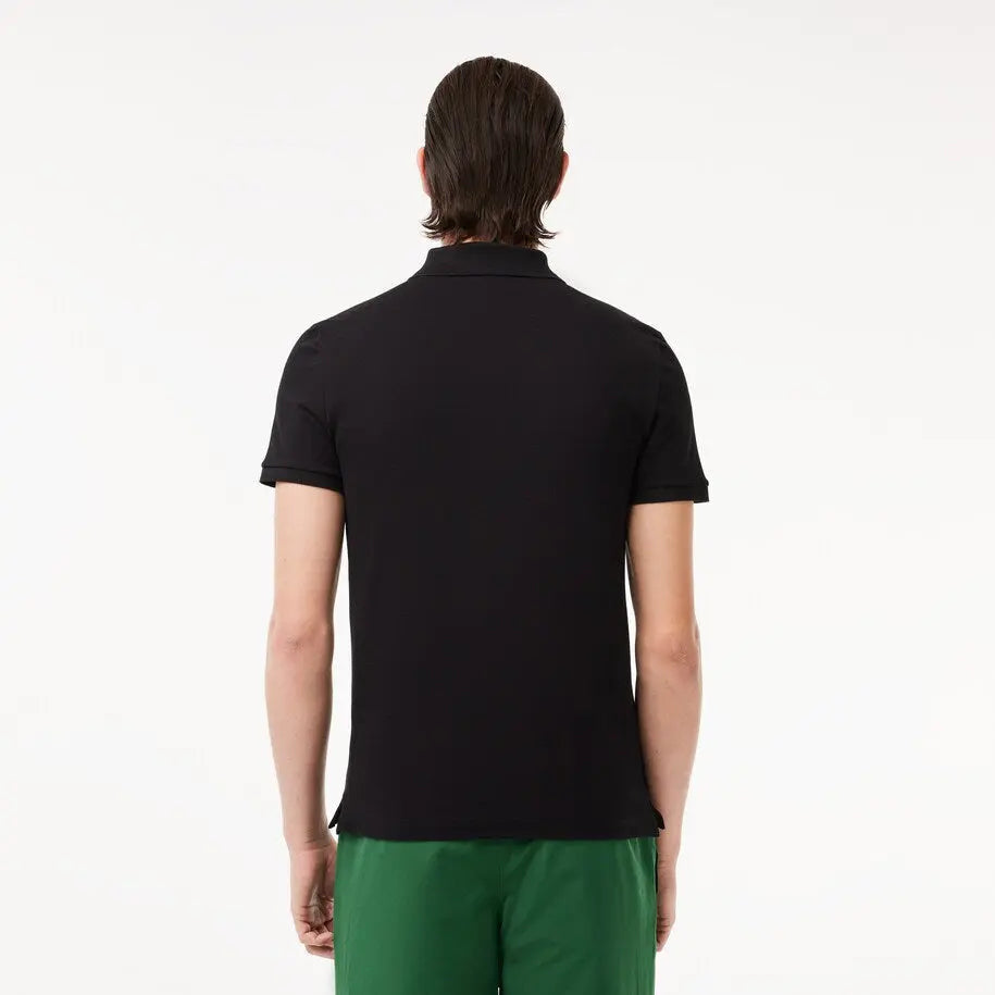 Lacoste Polo Ribbed Collar Shirt Preto Lacoste 