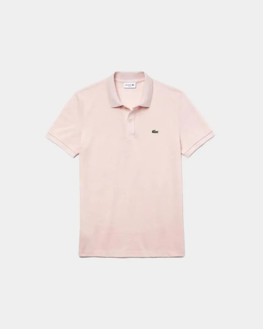 Lacoste Short Sleeved Ribbed Collar Shirt Rosa Lacoste 