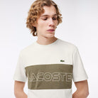 Lacoste T-Shirt Color Block Verde Lacoste 