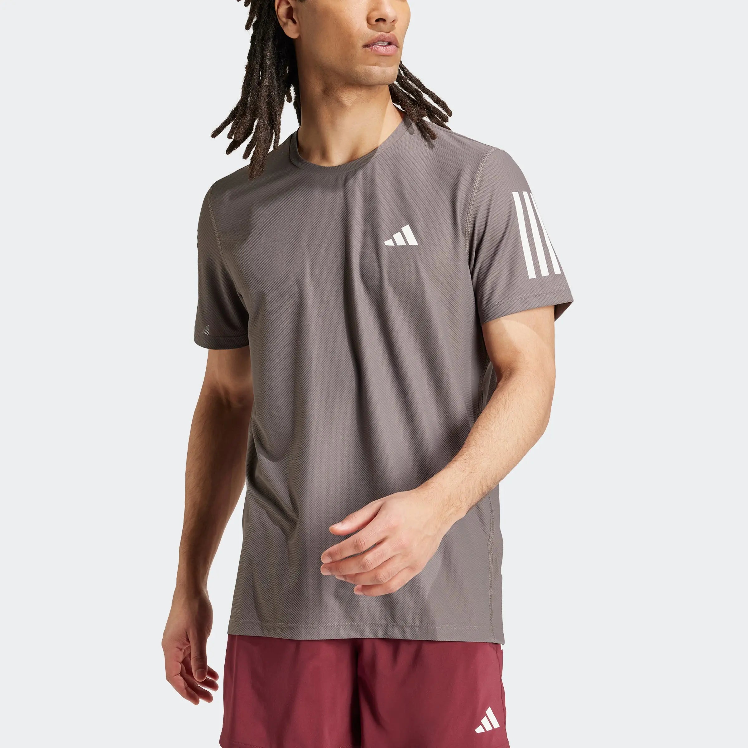 Adidas T-Shirt Own The Run Cinza Adidas 