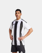 Adidas T-shirt Striped 24 Jersey Branco/Preto IW2143