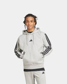 Adidas Camisola Essentials 3-Stripes Fleece Cinza JE6302