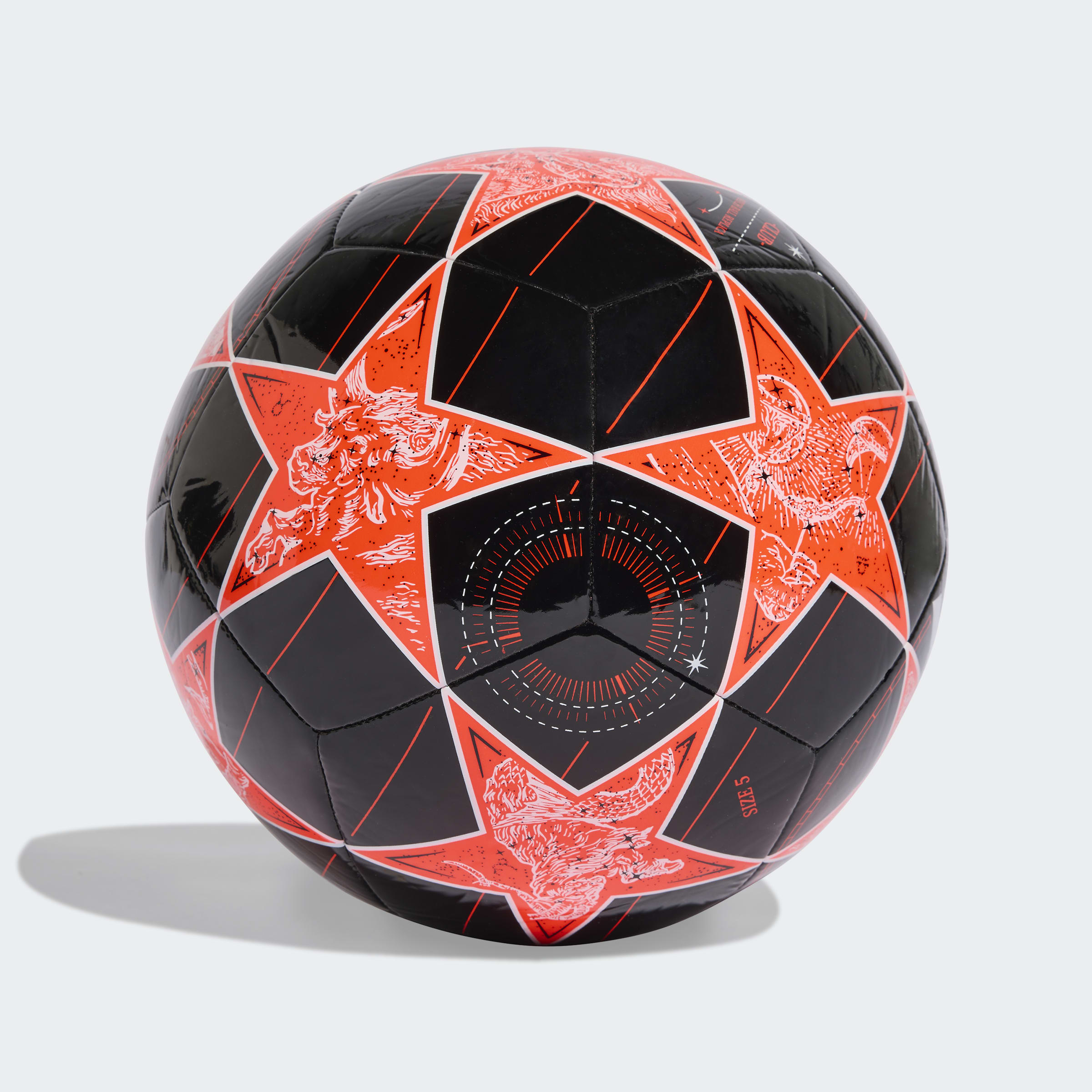 Bola Club Adidas UEFA Champions League Preta/Vermelha Adidas 