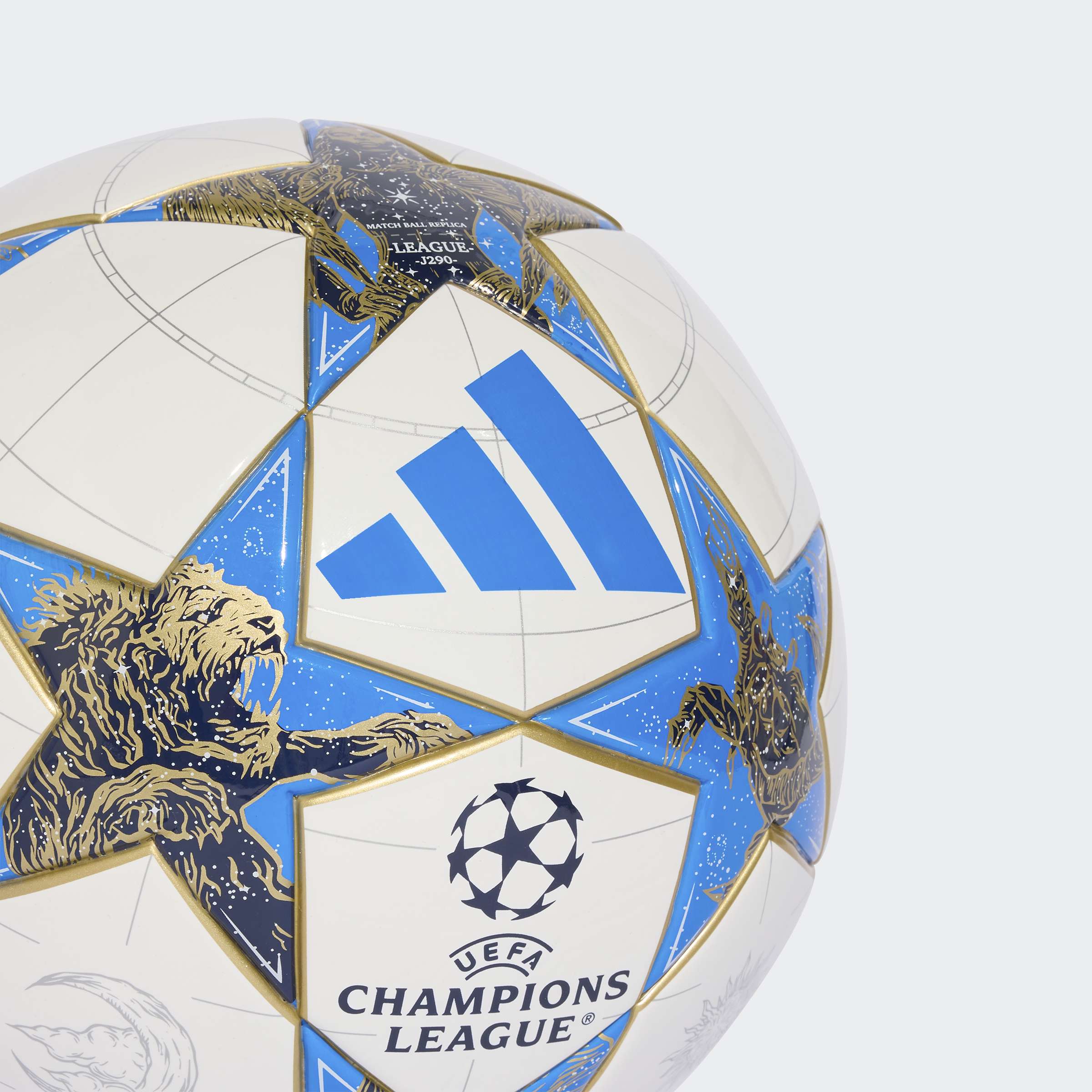 Adidas Bola Champions League 26/26 J290 Branca/Azul Adidas 