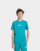 Adidas T-shirt Lin 160 J Turquesa JV7541